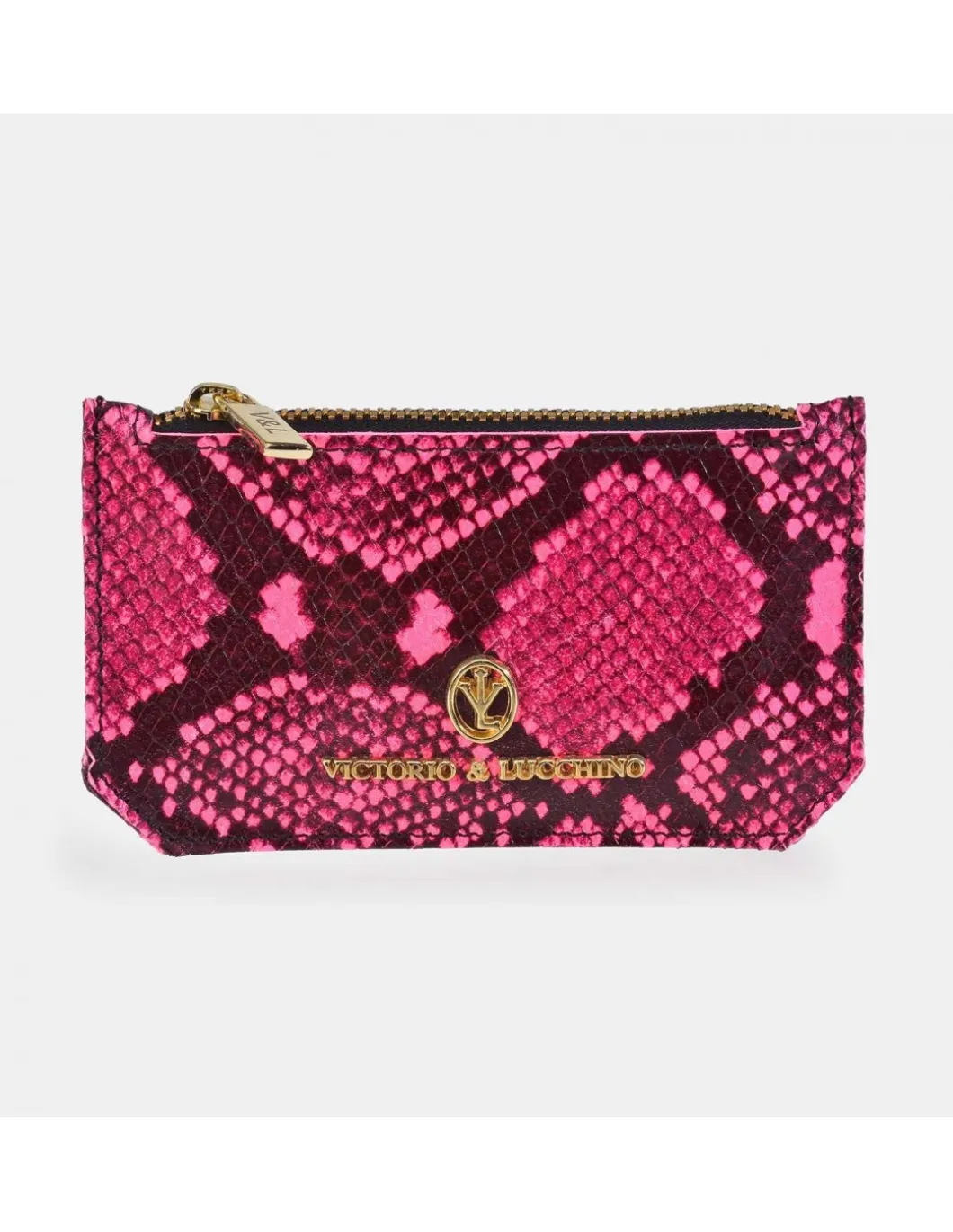 Victorio & Lucchino monedero tarjetero plano para mujer color Fluor