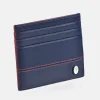 Victorio & Lucchino Tarjetero plano para hombre en piel colores combinada