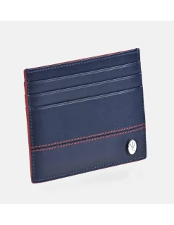 Victorio & Lucchino Tarjetero plano para hombre en piel colores combinada