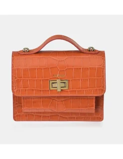 YANKO bolso bandolera con asa de mano mujer piel grabado lujo