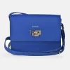 YANKO Bolso con solapa y bandolera para mujer piel lisa