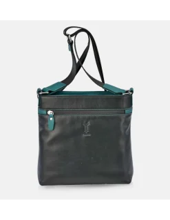 YANKO Bolso grande con bandolera para hombre en piel colores