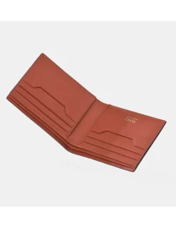 YANKO Cartera americano de piel para hombre grabado avestruz