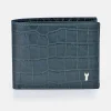 YANKO cartera billetera tipo americano de piel para hombre con aplique