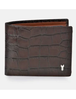 YANKO cartera billetera tipo americano de piel para hombre con aplique