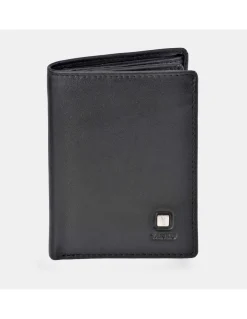 YANKO Cartera compacta para hombre en piel suave