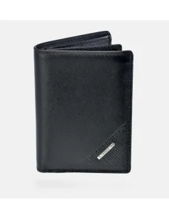 YANKO cartera con tarjetero en piel con aplique para hombre