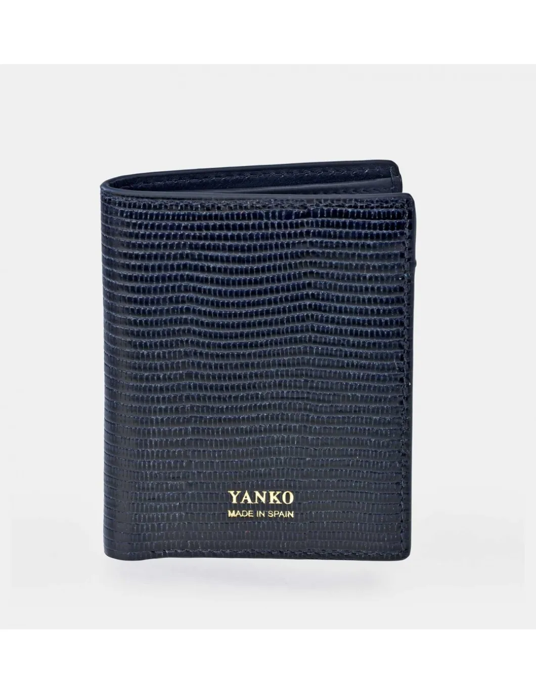 YANKO cartera piel para caballero grabado raya