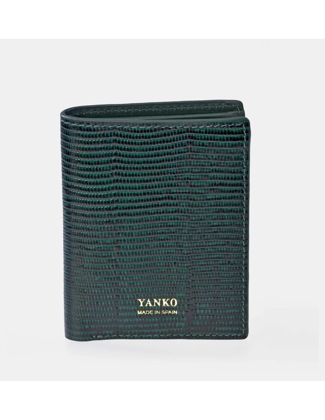 YANKO cartera piel para caballero grabado raya