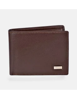 YANKO cartera tipo americano para hombre con monedero en piel suave