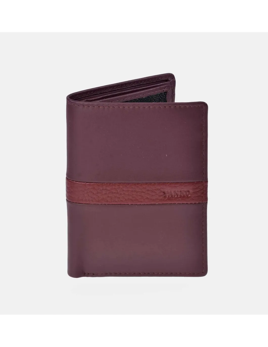 YANKO cartera vertical piel con tarjetero para caballero colección TUSCAN