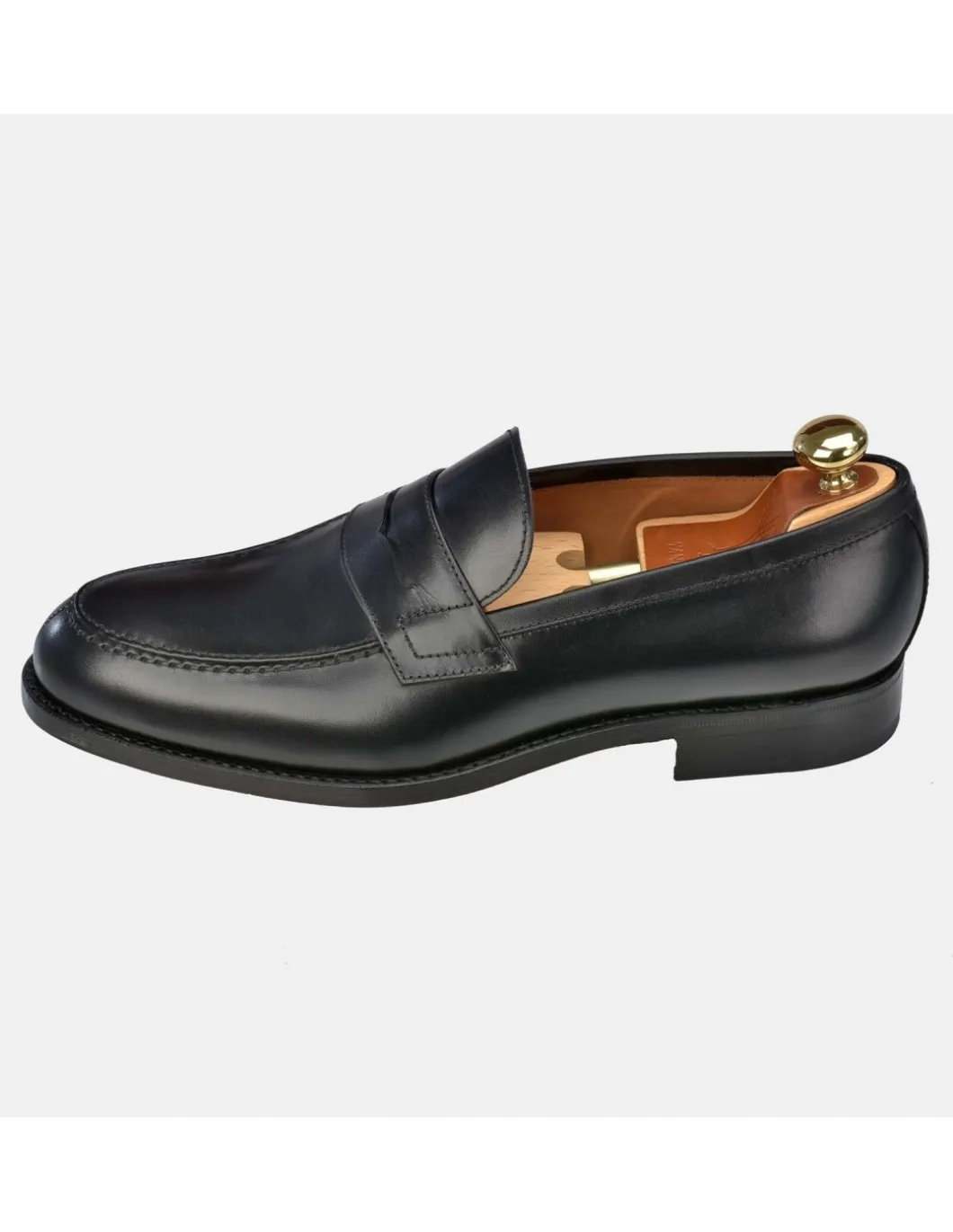 YANKO Zapato hombre tipo Mocasin Piel suela cuero y goma