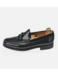 YANKO Zapato Mocasín de piel para hombre con borlas